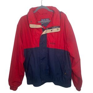 Pacific Trail Hooded Jacket Mens XL Red & Navy Outwear Zip Up Outdoors